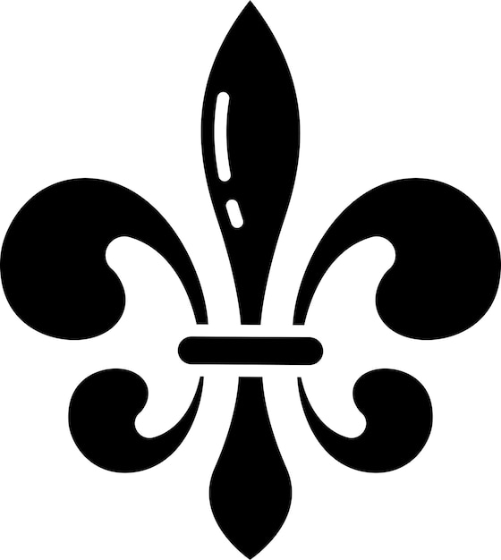 Ilustración vectorial de glifos sólidos de Fleur De Lissolid