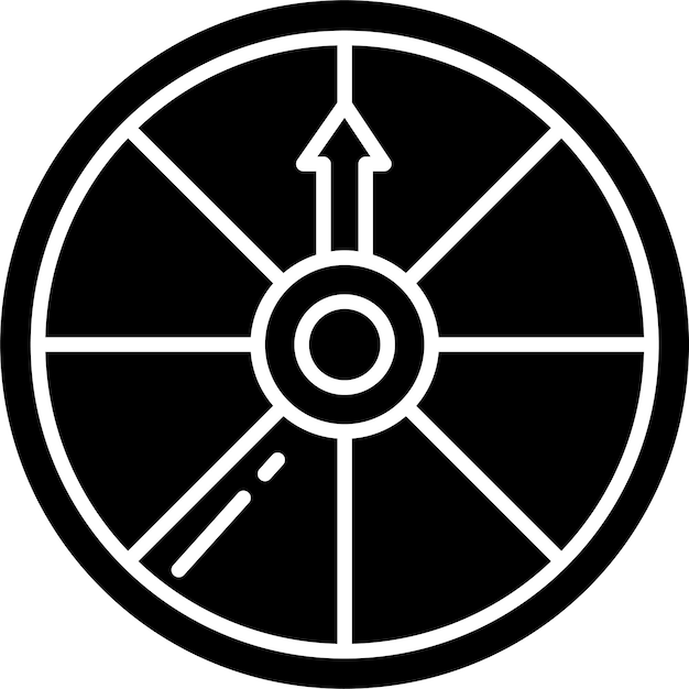 Ilustración vectorial de glifos sólidos de Twister