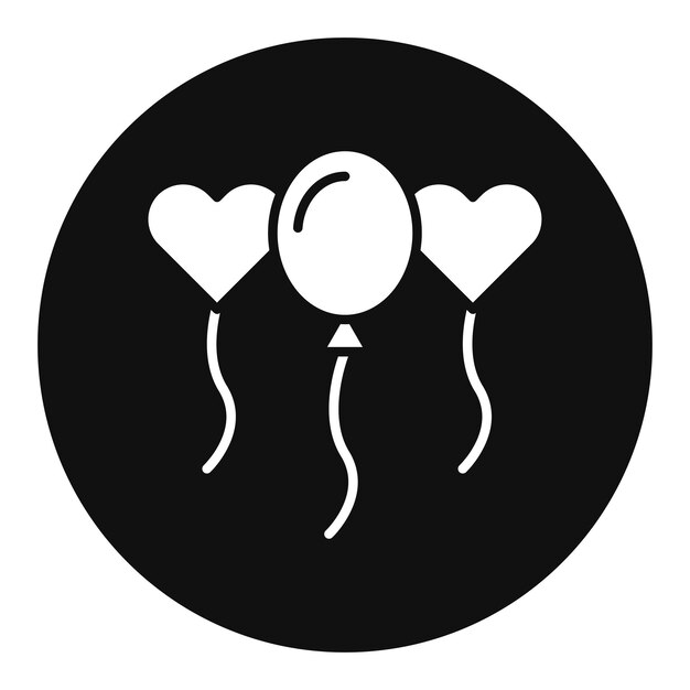 Ilustración vectorial del globo de bodas