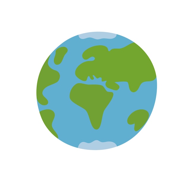Ilustración vectorial del globo terrestre Vector del planeta para fondos tarjeta de banner