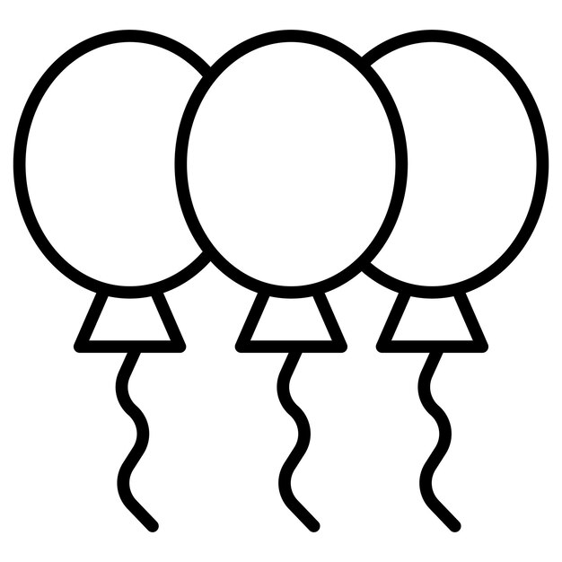 Ilustración vectorial de los globos