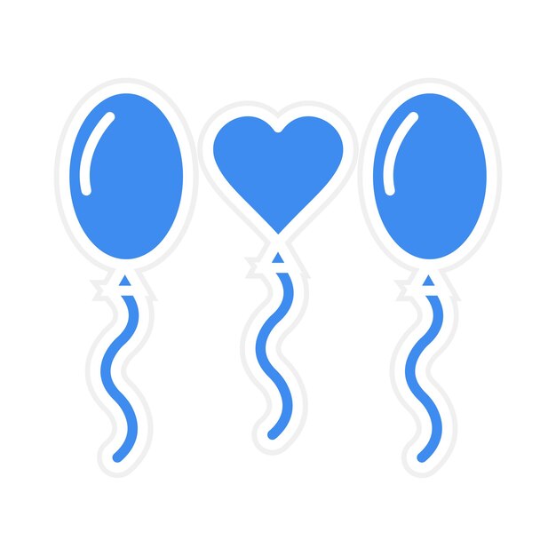 Ilustración vectorial de los globos