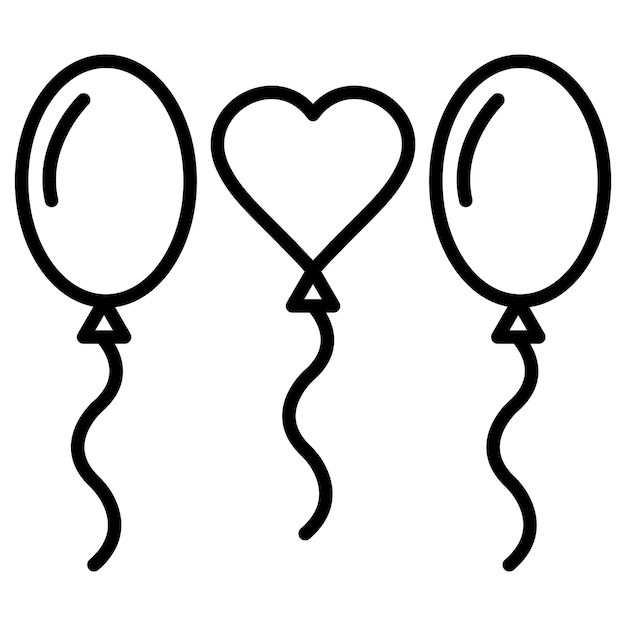 Ilustración vectorial de los globos