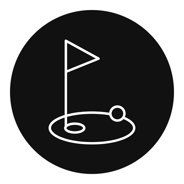 Ilustración vectorial de golf