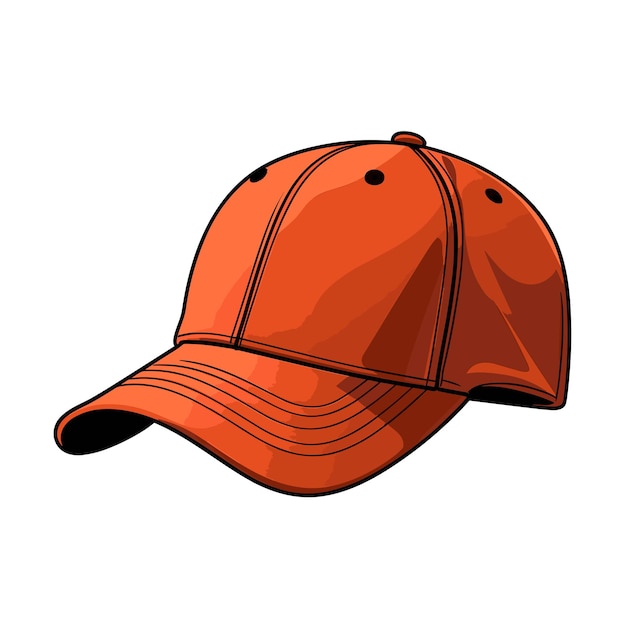 Vector ilustración vectorial de la gorra de béisbol
