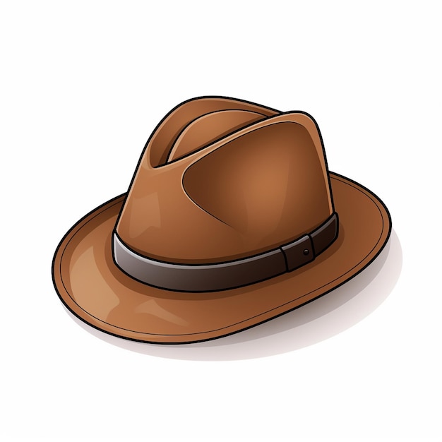 Ilustración vectorial gorra sombrero aislado diseño de moda conjunto de iconos dibujos animados accesorio blanco hea