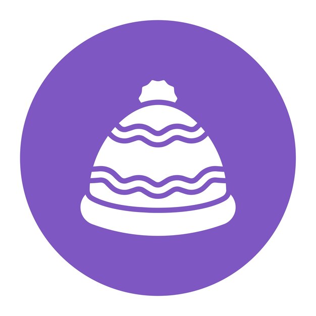 Ilustración vectorial del gorro de invierno