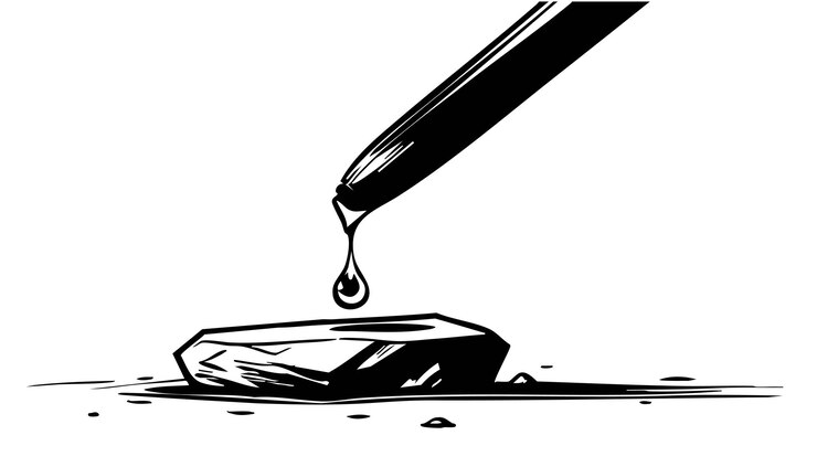 Ilustración vectorial de gotas de agua de dibujos animados Esbozo de silueta