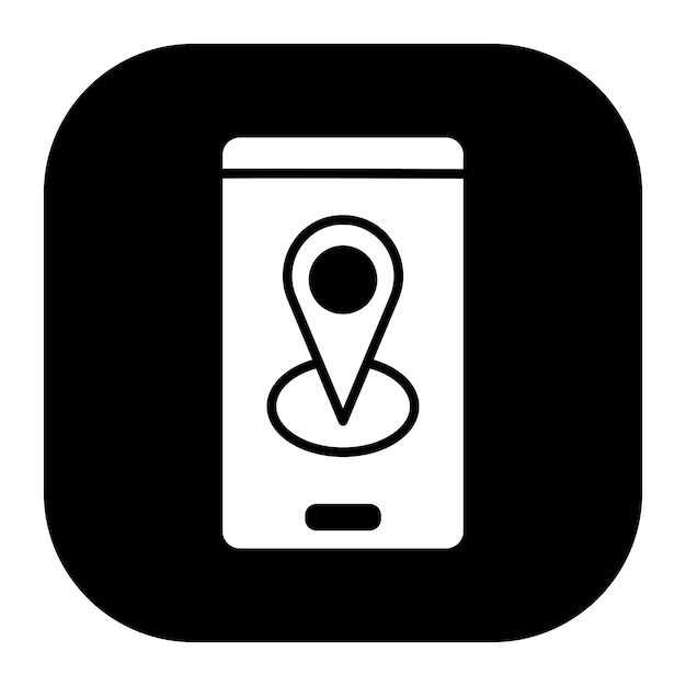 Ilustración vectorial del GPS móvil