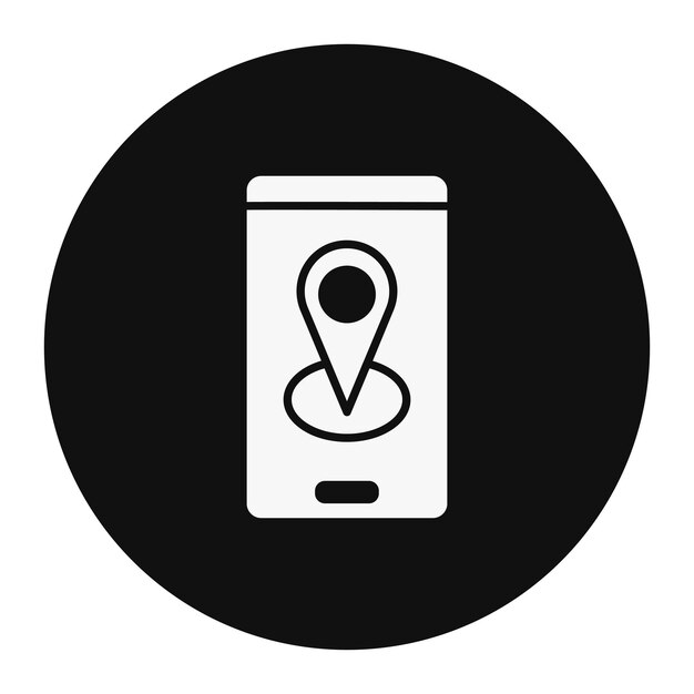 Ilustración vectorial del GPS móvil