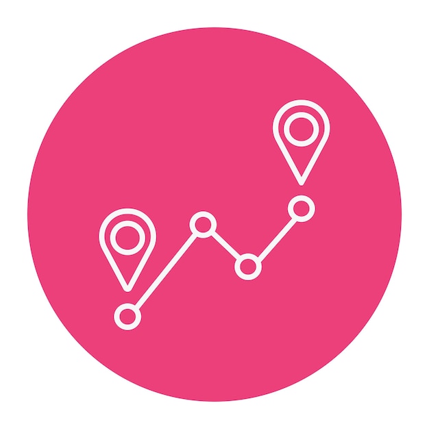 Ilustración vectorial por GPS