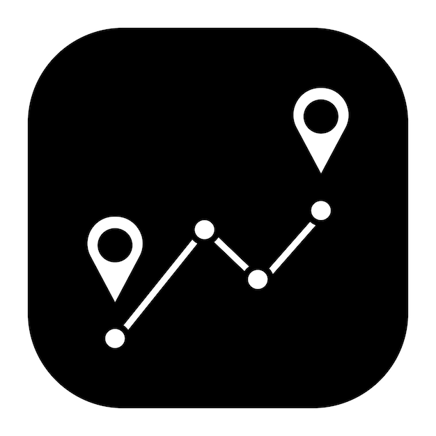Ilustración vectorial por GPS