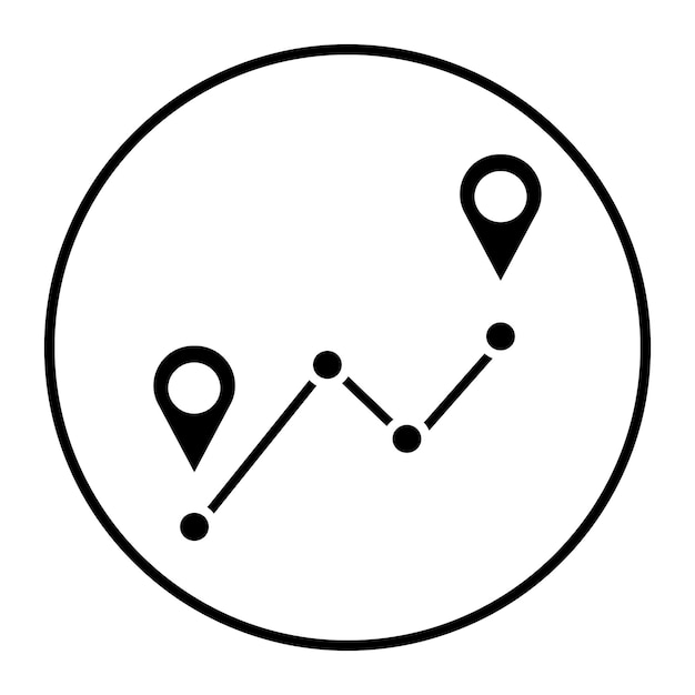 Ilustración vectorial por GPS