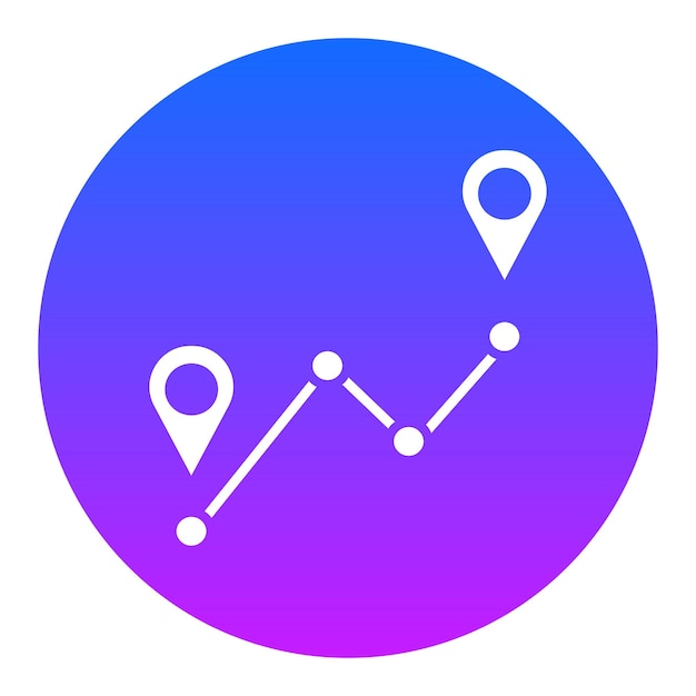 Ilustración vectorial por GPS