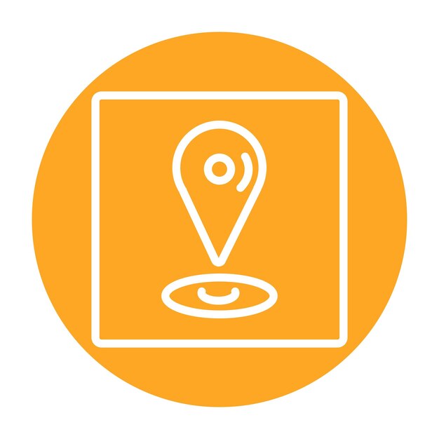 Ilustración vectorial por GPS