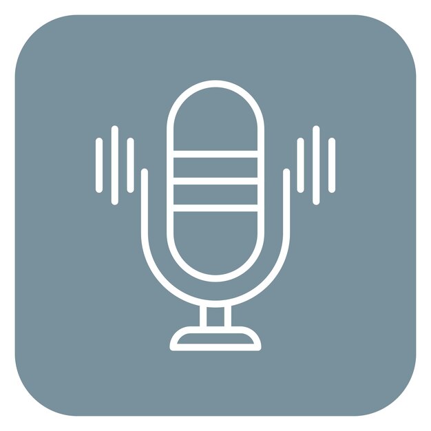 Ilustración vectorial del grabador de voz