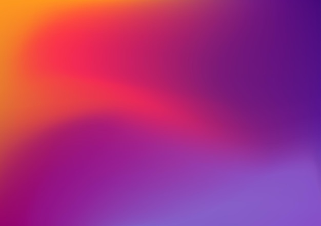 Ilustración vectorial de gradiente naranja y púrpura de fondo liso de desenfoque colorido abstracto