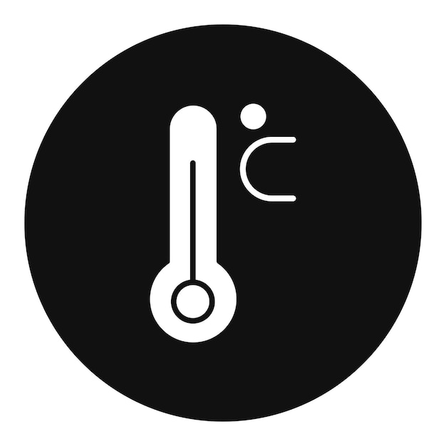 Ilustración vectorial por grados centígrados