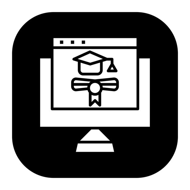 Ilustración vectorial de grados en línea
