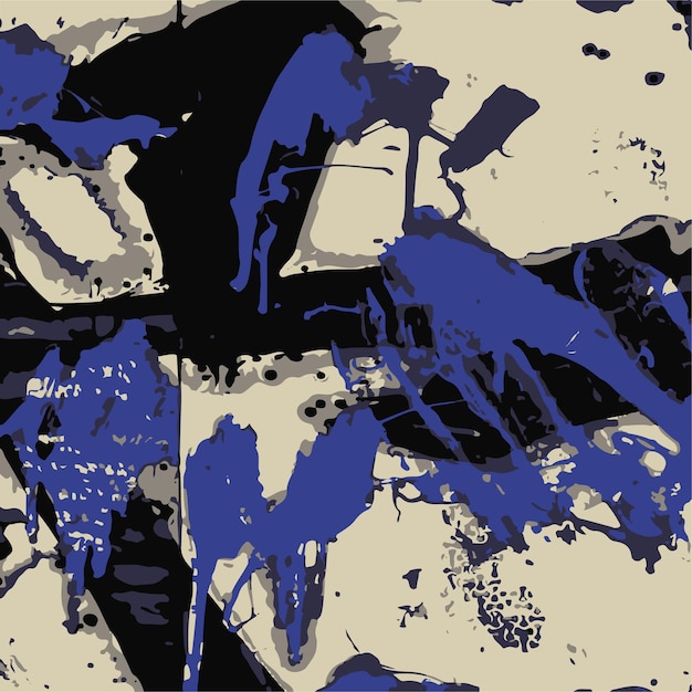 Ilustración vectorial gráfica abstracta patrón sin costuras contemporáneo abstracto dibujado a mano único