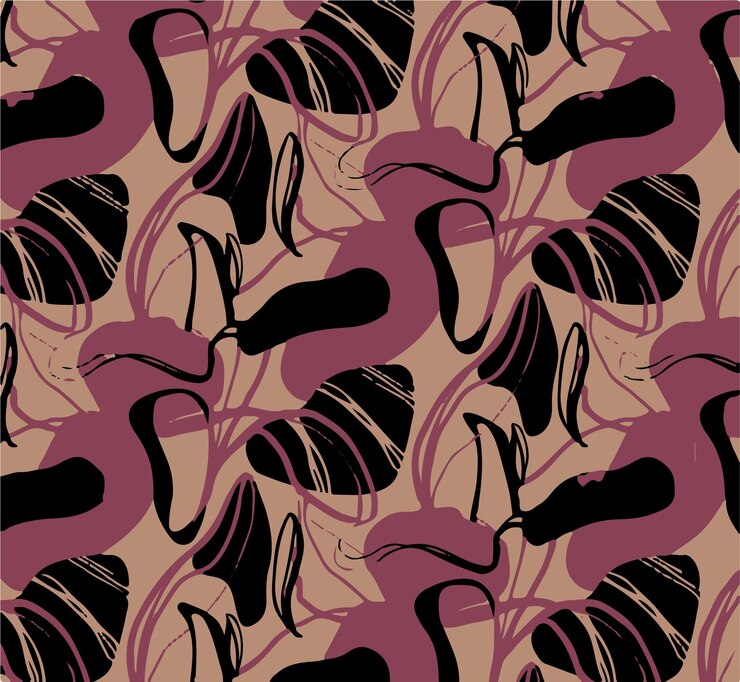 Ilustración vectorial gráfica abstracta patrón sin costuras contemporáneo abstracto dibujado a mano único