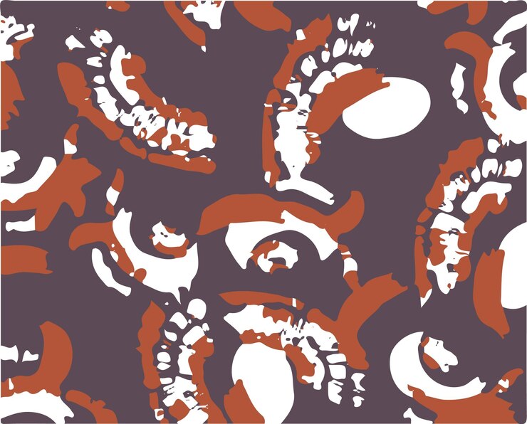 Ilustración vectorial gráfica abstracta de patrón sin costuras