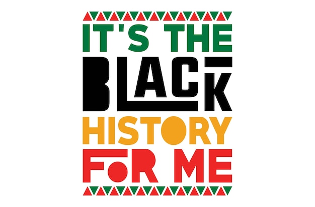 Ilustración vectorial gráfica del Mes de la Historia Negra Tipografía de la Historia Negra svg camiseta con citas de Cricut