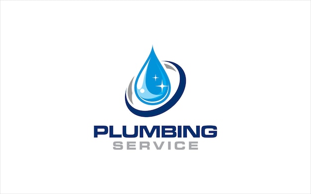 Ilustración vectorial gráfica de la plantilla de diseño del logotipo del servicio de plomería y mantenimiento