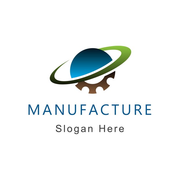 Ilustración vectorial gráfico del logotipo de fabricación