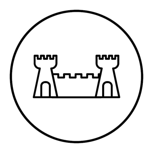 Ilustración vectorial de la Gran Muralla China