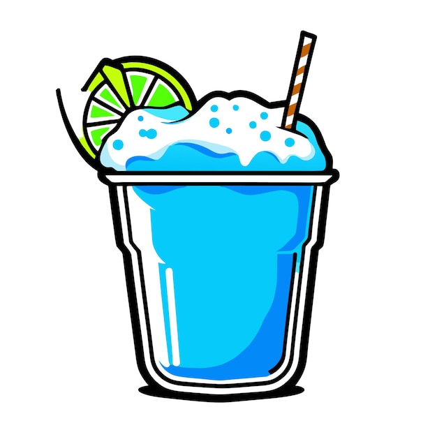 Vector ilustración vectorial de granita sabrosa