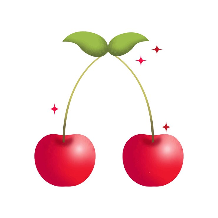 Ilustración vectorial gratuita clipart de dibujo a mano de cereza