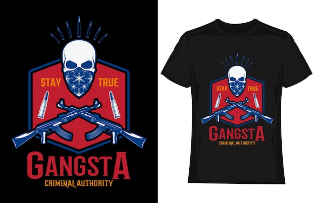 Ilustración vectorial gratuita de diseño de camiseta vectorial
