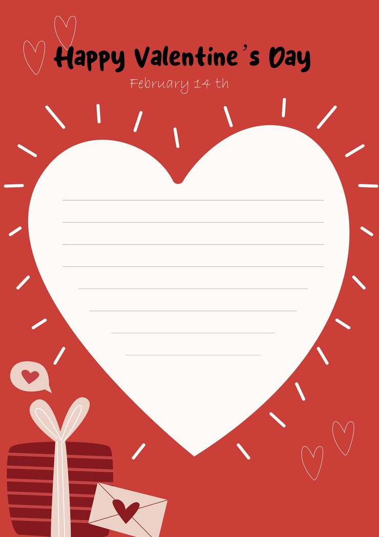 Ilustración vectorial gratuita de las tarjetas de San Valentín