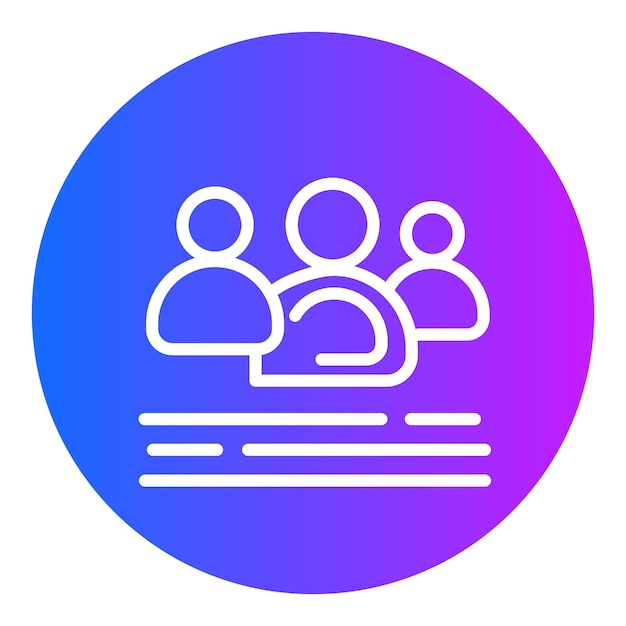 Ilustración vectorial del grupo de personas