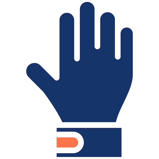 Ilustración vectorial de guantes de rugby