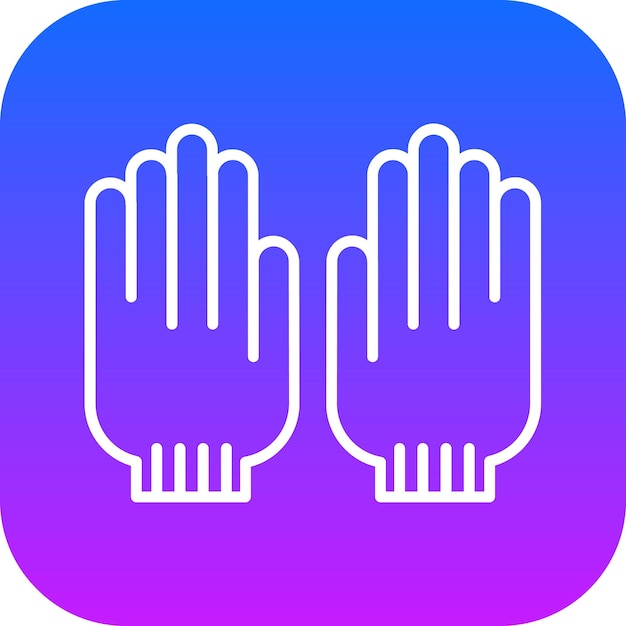 Ilustración vectorial de guantes
