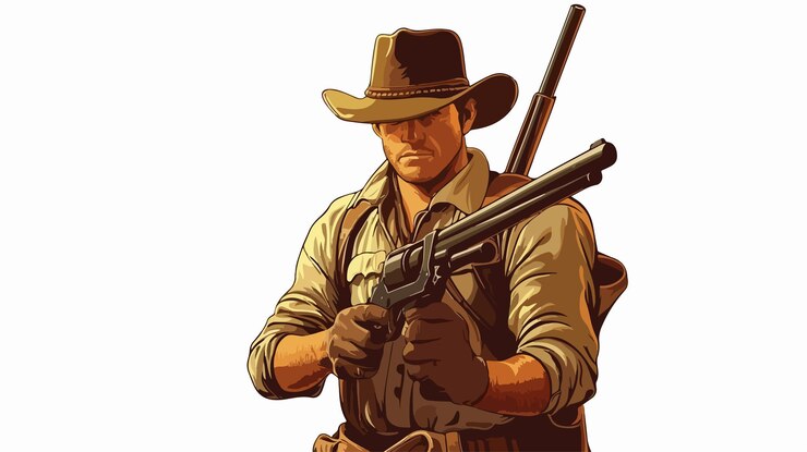Vector ilustración vectorial del guardabosques aislada en fondo blanco