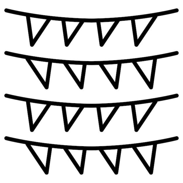 Ilustración vectorial de las guirnaldas