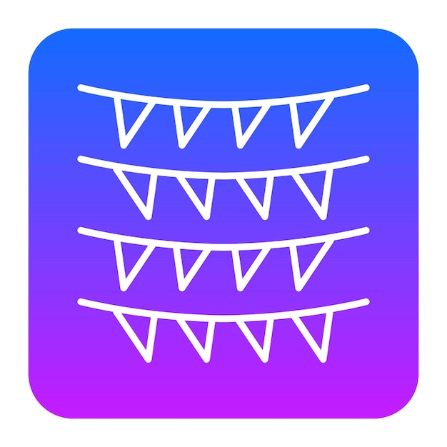 Ilustración vectorial de las guirnaldas