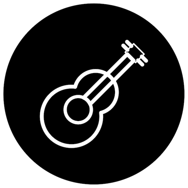 Ilustración vectorial de la guitarra