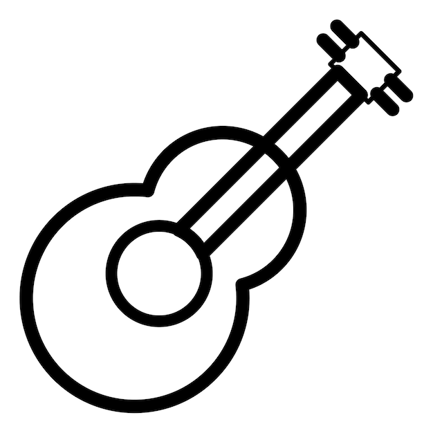 Ilustración vectorial de la guitarra