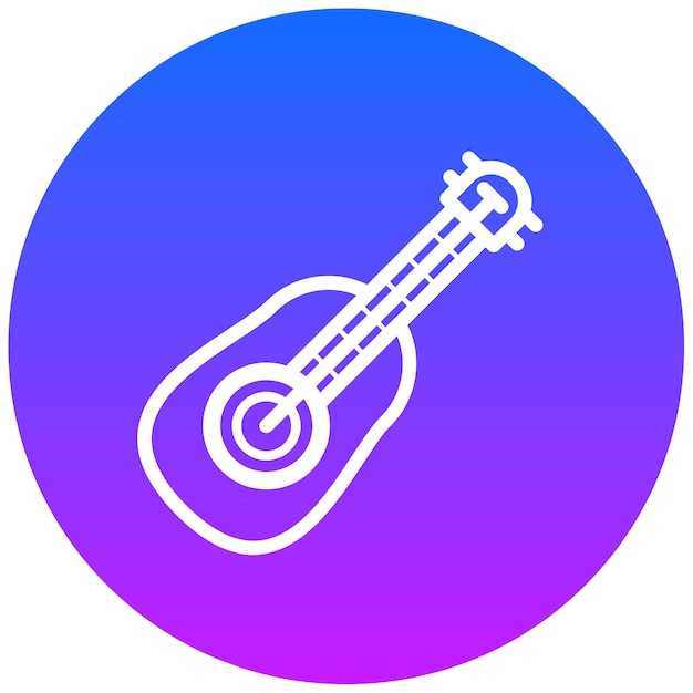 Ilustración vectorial de la guitarra
