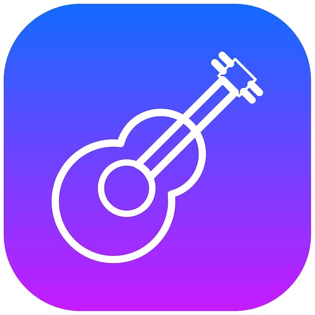 Ilustración vectorial de la guitarra
