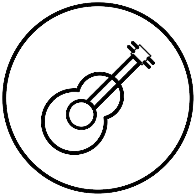 Ilustración vectorial de la guitarra