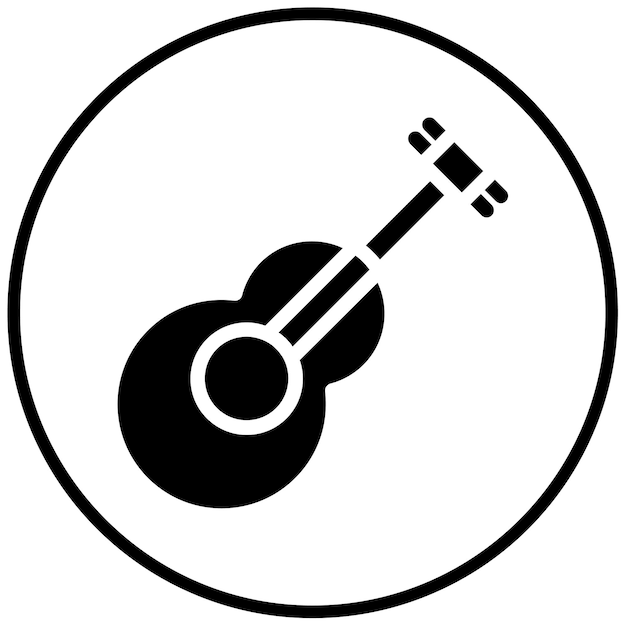 Ilustración vectorial de la guitarra