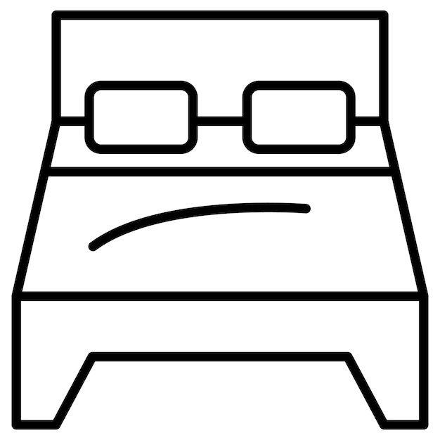 Ilustración vectorial de la habitación doble