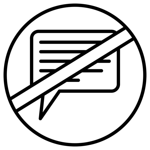 Ilustración vectorial sin habla