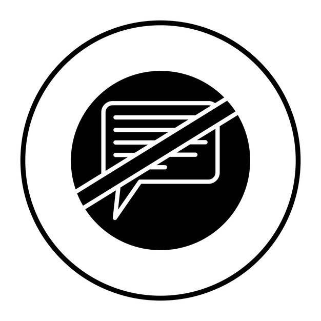 Ilustración vectorial sin habla