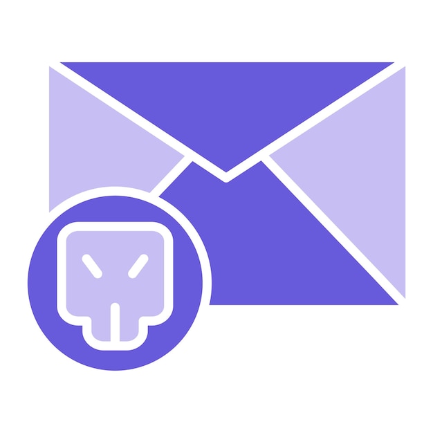 Ilustración vectorial hackeada por correo electrónico